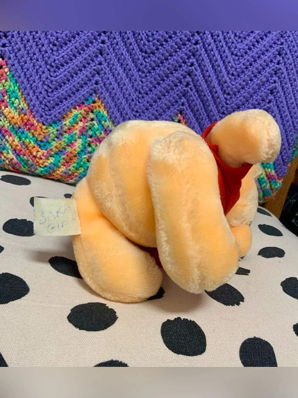 Vintage Disneyland Winnie the Pooh Bear Plush Stuffed Animal Toy Disney World